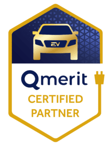 Logo featuring a car with 